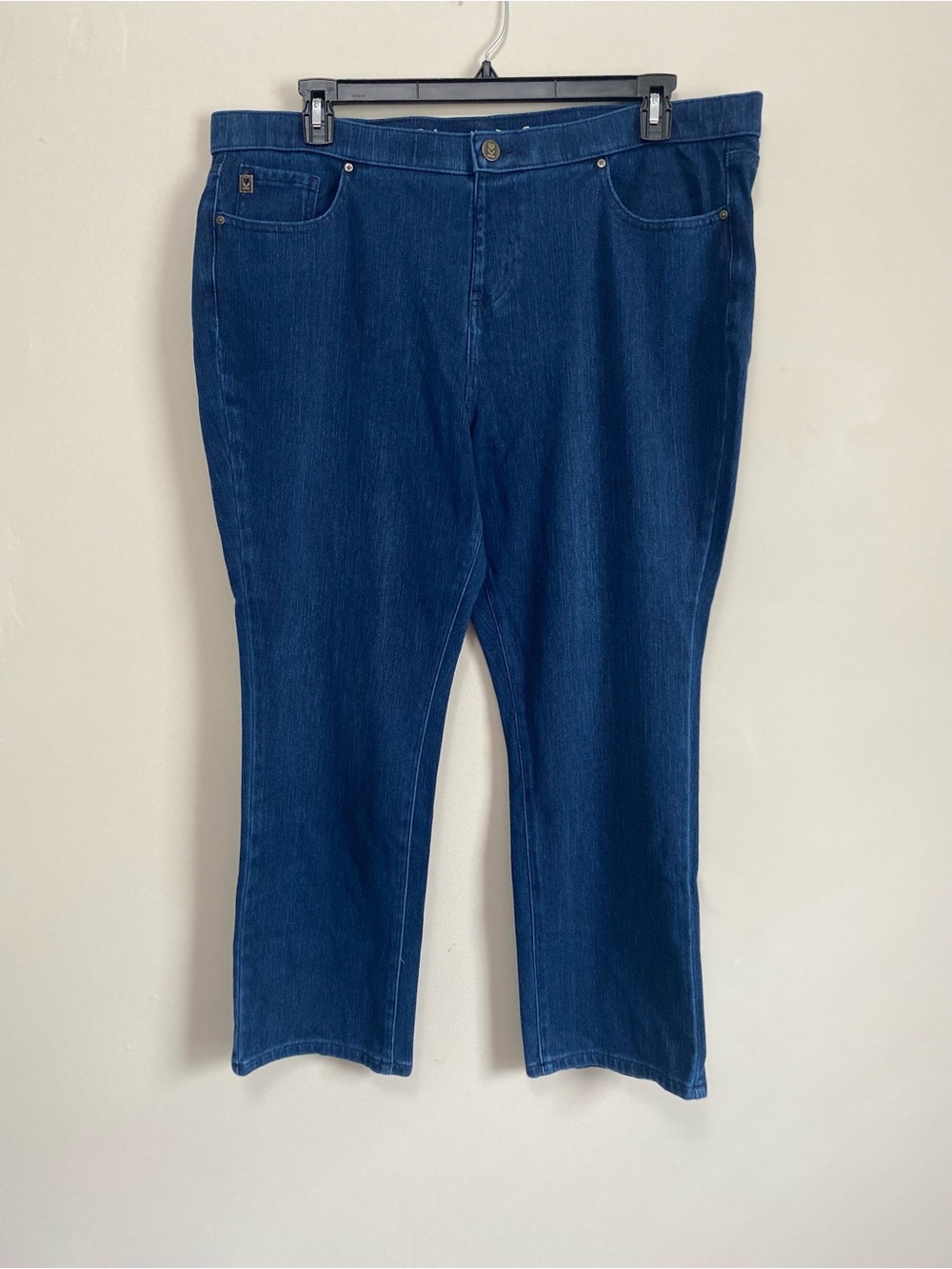 Belle by Kim Gravel Jean 20WP Pull On Cropped Straight Flexible Casual Chic Boho